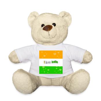 J’aime l’Inde - Nounours - blanc - Devant