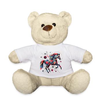 Abstrait Animal Cheval 2 - Nounours - blanc - Devant