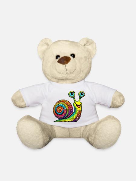 Schnecke - Teddy - Weiß