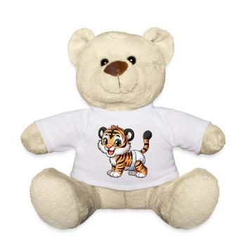 Baby Tiger mit Windel - Teddy - Weiß - Vorne