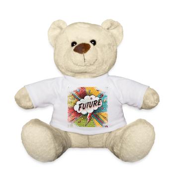 FUTURE in a Pop Art Style - Teddy Bear - white - Front