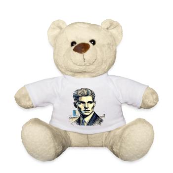 Unbekannter | Stranger | ausgefranster Rand - Teddy - Weiß - Vorne