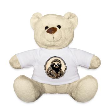 niedliches Faultier chillen schlafen langsam teeni - Teddy - Weiß - Vorne