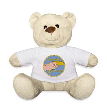 Bleib unten, bewege dich nicht, lustige Banane - Teddy - Weiß - Vorne