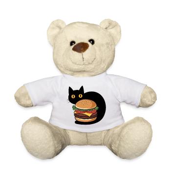 Burger Chat - Nounours - blanc - Devant