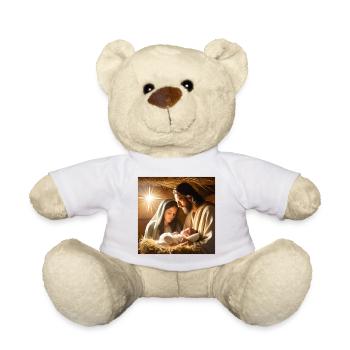 Jésus, catholique, Jésus-Christ - Nounours - blanc - Devant