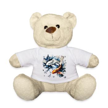 Koifische und Blasen - Teddy - Weiß - Vorne