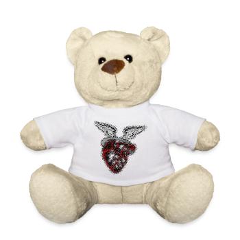 Heart and Soul Wings Halo - Teddy Bear - white - Front