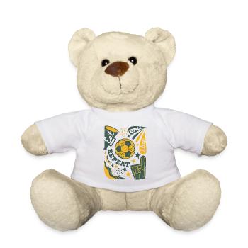 Soccer Life – Play, Ball, Repeat - Teddy Bear - white - Front