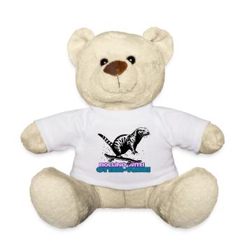 Rolling with otter-tude Skateboard Otter - Teddy Bear - white - Front