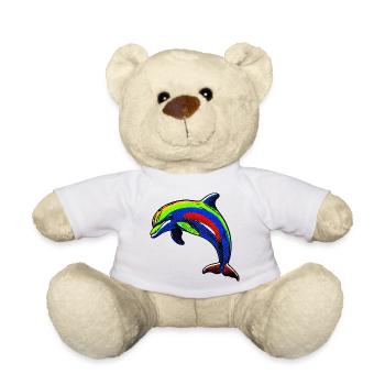 Delfin - Teddy - Weiß - Vorne