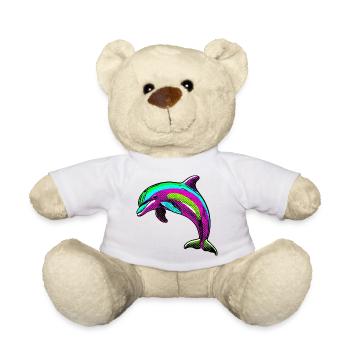 Delfin - Teddy - Weiß - Vorne