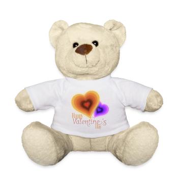 Valentinstag - Groovy Flash Herzen - Teddy - Weiß - Vorne