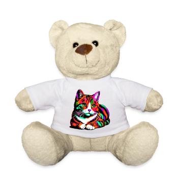 Cat - Teddy Bear - white - Front