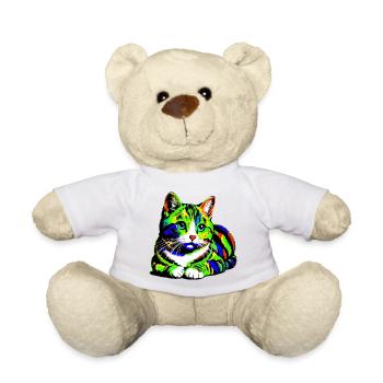 Cat - Teddy Bear - white - Front