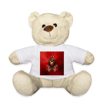 The Gothic elegance of the heart, - Teddy Bear - white - Front