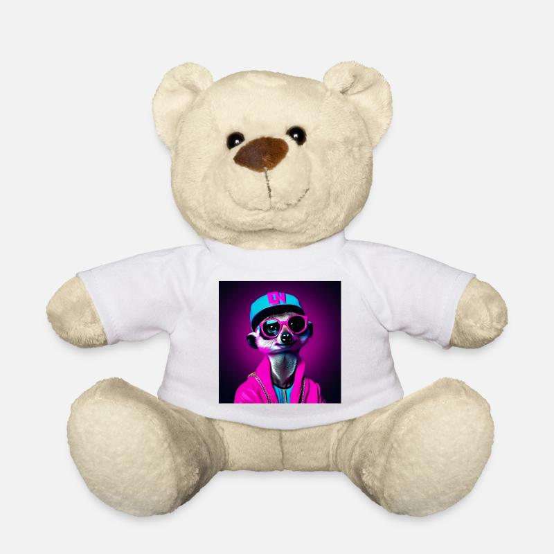 Erdmännchen, Erdmännchen Humor, lustiges Erdmännchen - Teddy - Weiß