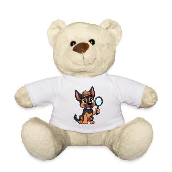 Deutscher Schäferhund Offizier - Teddy - Weiß - Vorne