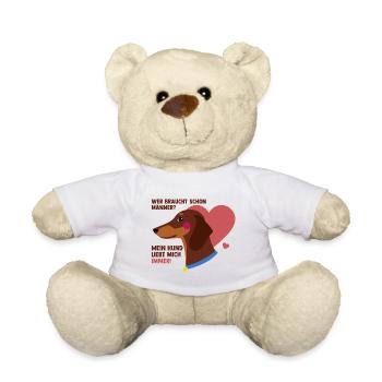 Mein Hund liebt mich - Teddy - Weiß - Vorne