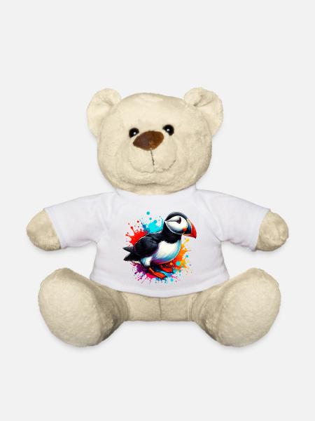 Papageitaucher - Teddy - Weiß