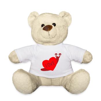 Liebe Schnecke - Teddy - Weiß - Vorne