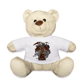 Engelstatue, Ranken, gothic design - Teddy - Weiß - Vorne