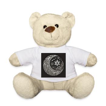 Mystische Mondblumen Verzierung - Teddy - Weiß - Vorne