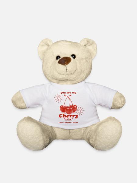 Cherry on Top – Süße Perfektion - Teddy - Weiß