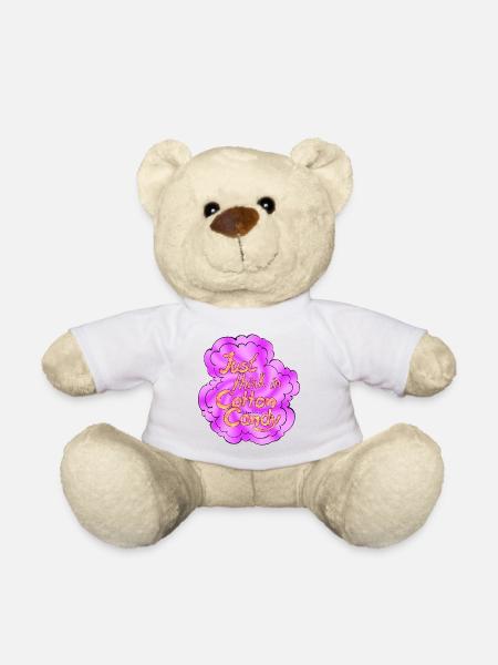 Cotton Candy Thinking Extra Shine - Teddy Bear - white