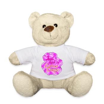 Barbe à papa Penser tourbillon - Nounours - blanc - Devant