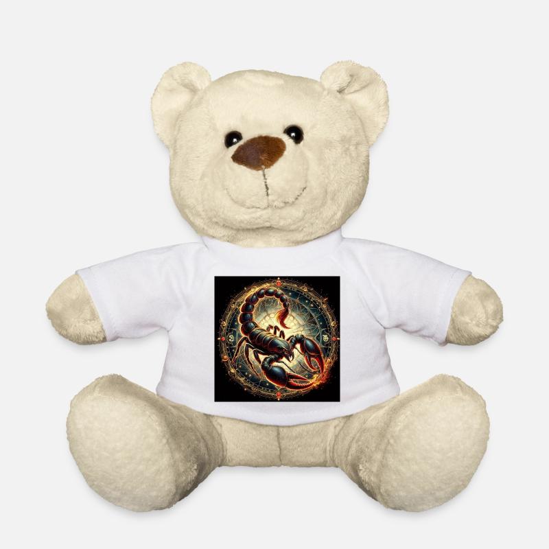 SCORPION \ Zodiac Signs - Teddy Bear - white