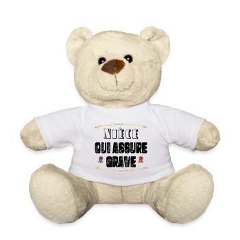 Nièce Qui Assure Grave - Nounours - blanc - Devant