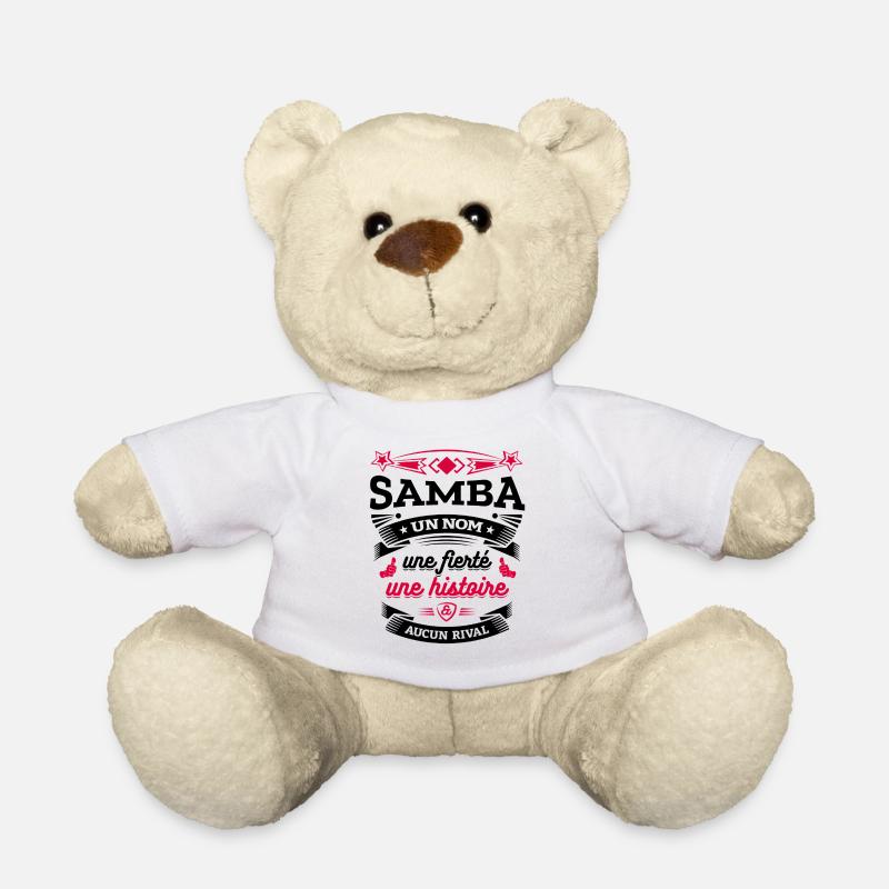 SAMBA UN NOM UNE FIERTÉ AUCUN RIVAL - Nounours - blanc