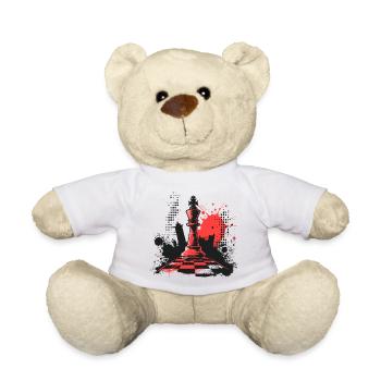 Chess Pieces Graffiti - Teddy Bear - white - Front
