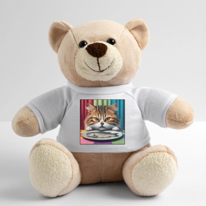 Cat with fish Teddy Bear