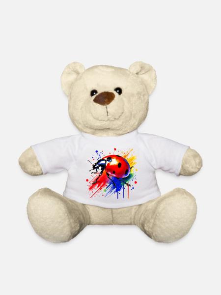 Marienkäfer - Teddy - Weiß