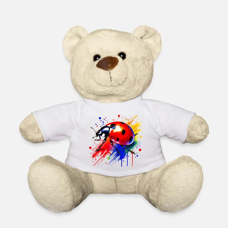 Marienkäfer - Teddy - Weiß