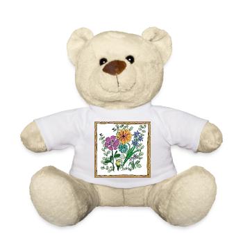 Blumen, Blüten und Pflanzen - Teddy - Weiß - Vorne
