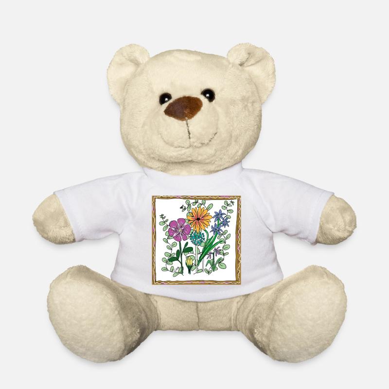 Blumen, Blüten und Pflanzen - Teddy - Weiß
