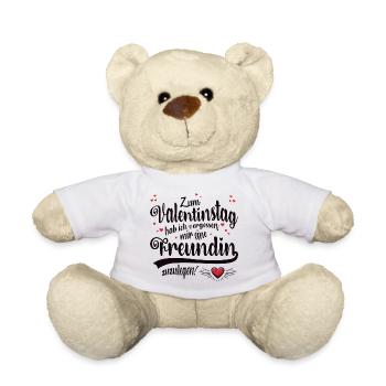 Valentinstag keine Freundin - Teddy - Weiß - Vorne