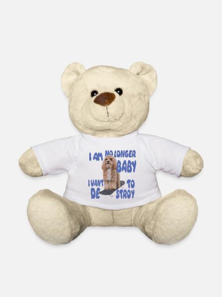 Skater Dog Meme – No Longer Baby - Teddy - Weiß