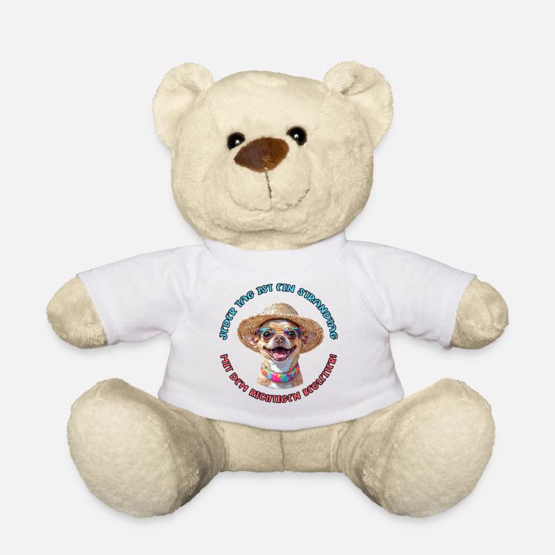 Chihuahua: Jeder Tag am Strand - Teddy - Weiß
