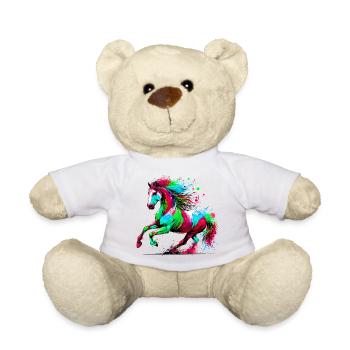 Cheval - Nounours - blanc - Devant