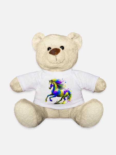 Pferd - Teddy - Weiß