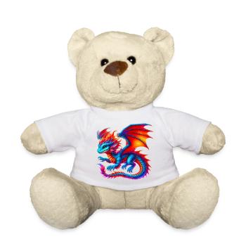 Dragon - Teddy Bear - white - Front