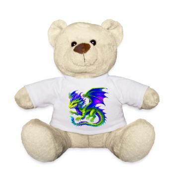 Dragon - Teddy Bear - white - Front