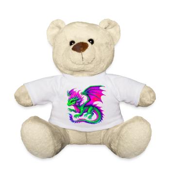Dragon - Teddy Bear - white - Front