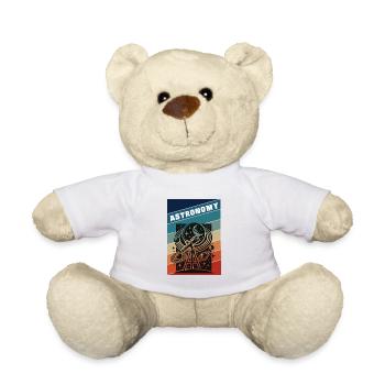 Astronomy Retro Style - Teddy Bear - white - Front