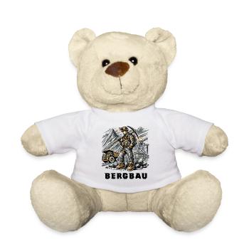 Harte Arbeit im Bergbau - Teddy - Weiß - Vorne