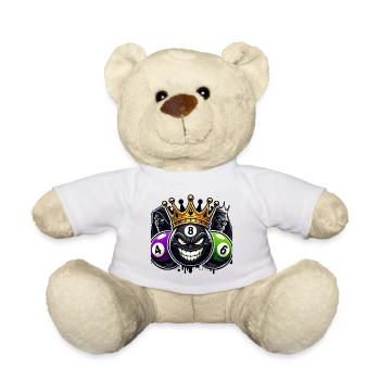 Billard King – Die 8-Ball Herrschaft - Teddy - Weiß - Vorne